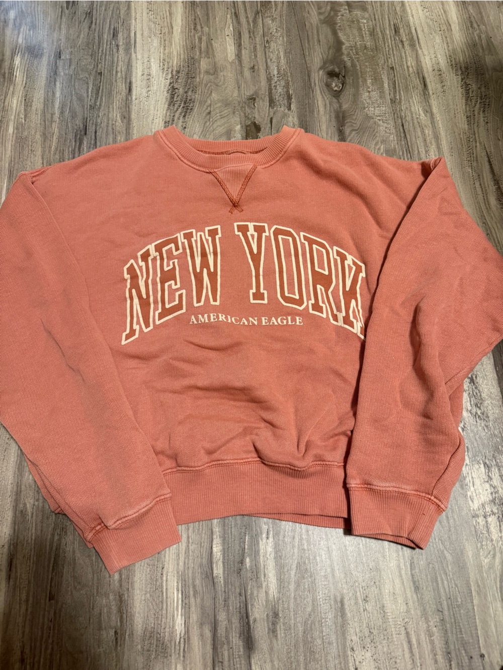 American Eagle Outfitters Dusty Coral Graphic Sweatshirt